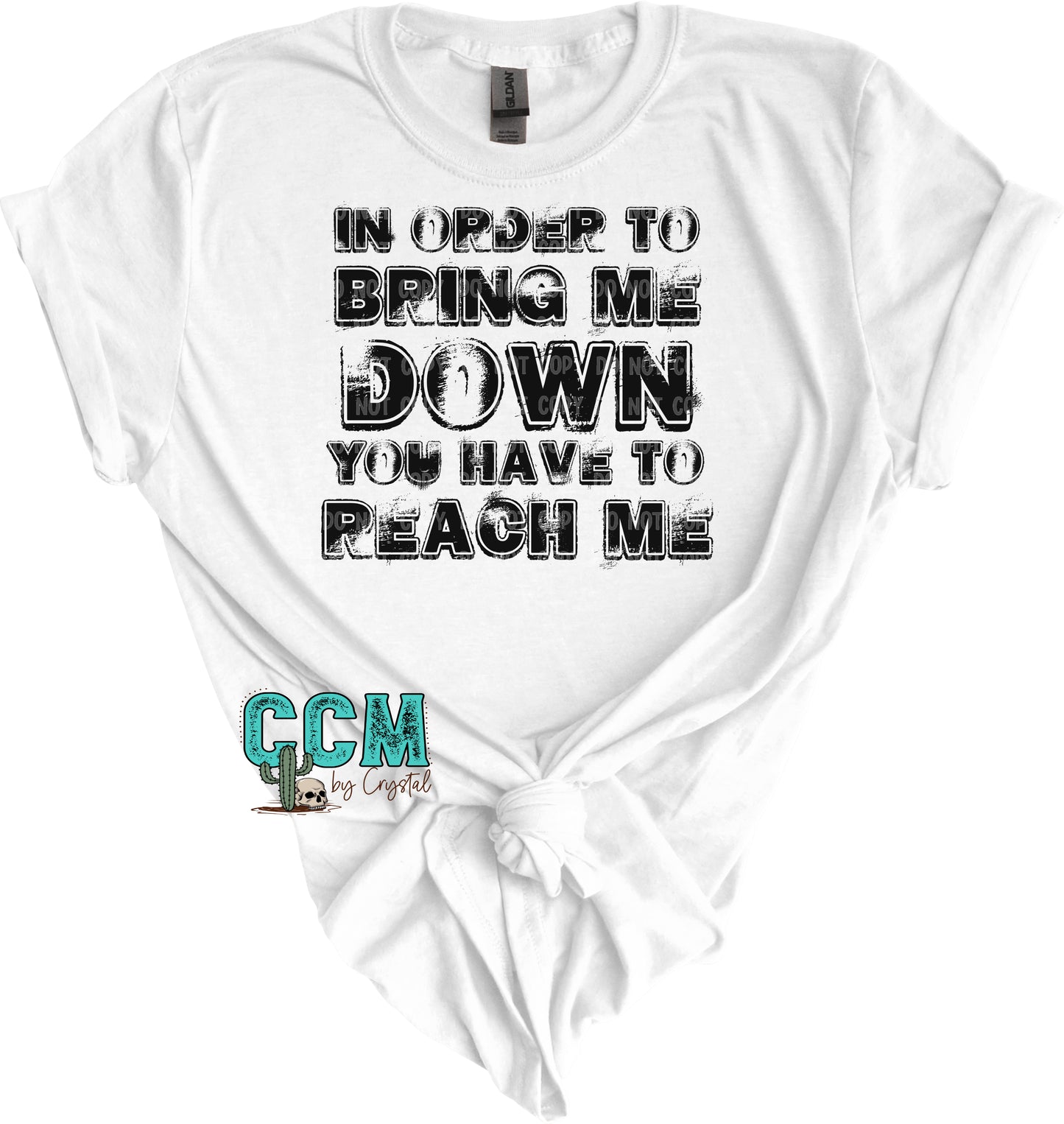 In Order to Bring Me Down You Have to Reach Me