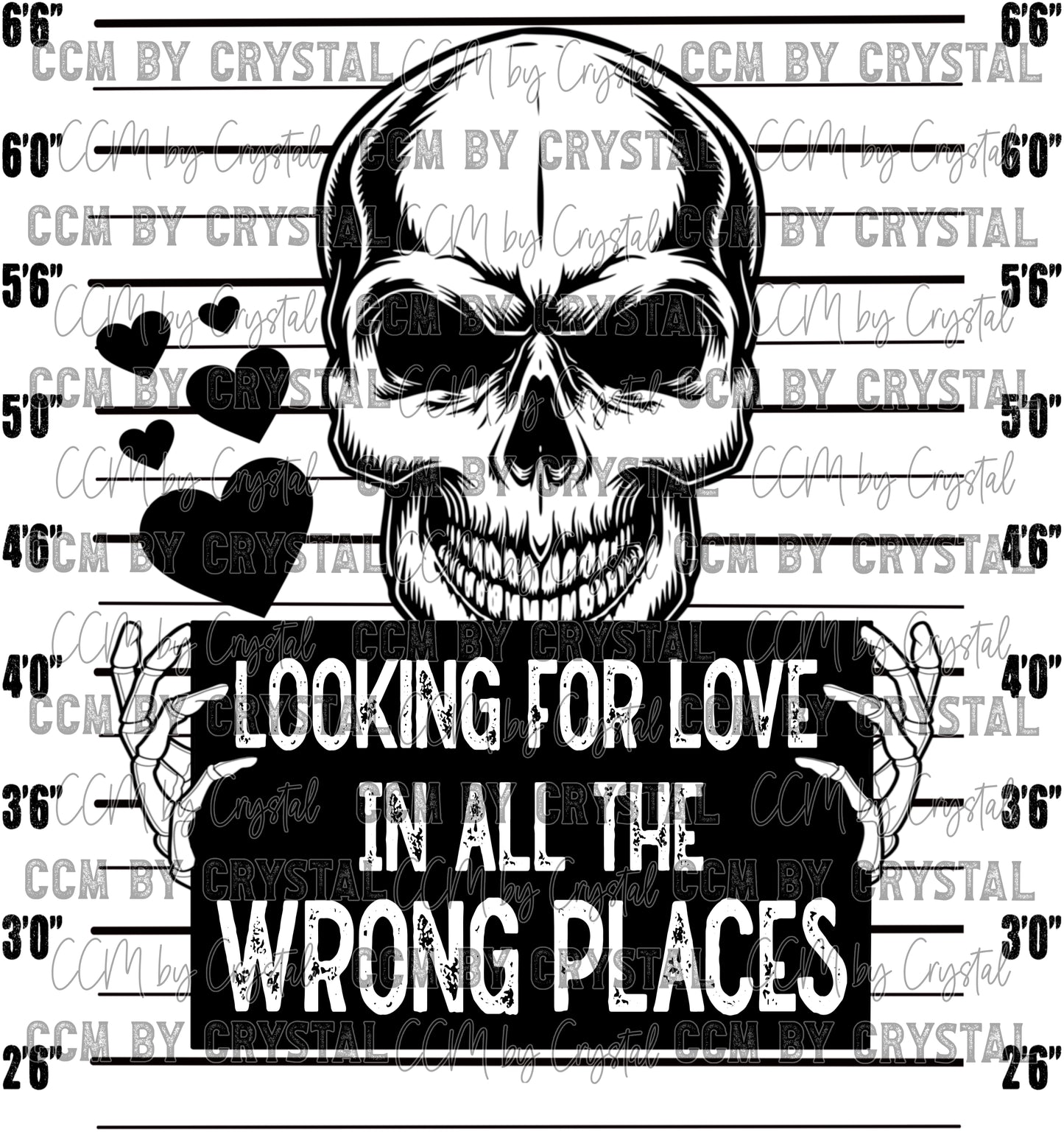 Looking for Love in all the Wrong Places Valentine's Day Ready to Press Transfer