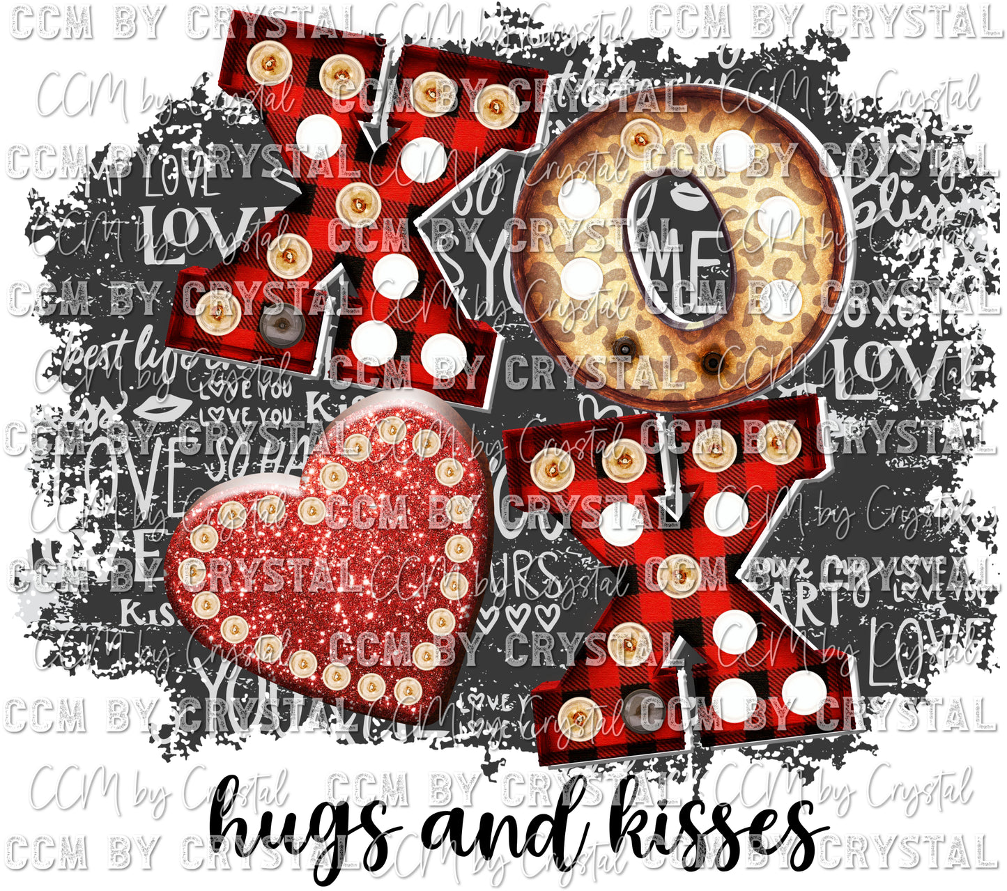 XOXO Hugs and Kisses Ready to Press Transfer