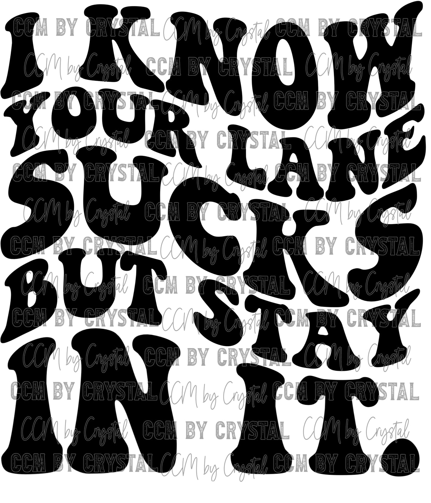 I Know Your Lane Sucks But Stay In It