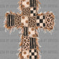 Paux Yarn Patch Cross Ready to Press Transfer DTF Transfer