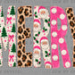 Merry Christmas Leopard Pink Ready to Press Transfer DTF Transfer