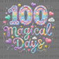 100 days of School Dino Faux Yarn Ready to Press Instant Peel DTF Transfers Sublimation Transfers