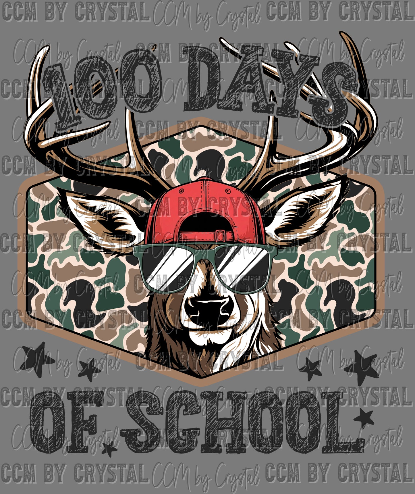 Buck 100 Days of School Ready to Press Instant Peel DTF Transfers Sublimation Transfers