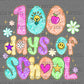 100 Days of School Faux Coloring Ready to Press Instant Peel DTF Transfers Sublimation Transfers