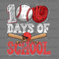 100 days of School Baseball Ready to Press Instant Peel DTF Transfers