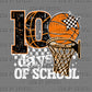Basketball 100 Days of School Ready to Press Instant Peel DTF Transfers