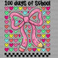 100 Days of School Hearts Ready to Press Instant Peel DTF Transfers Sublimation Transfers
