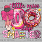Little Miss 100 Days Smarter Ready to Press Transfer DTF Transfer Sublimation Transfer