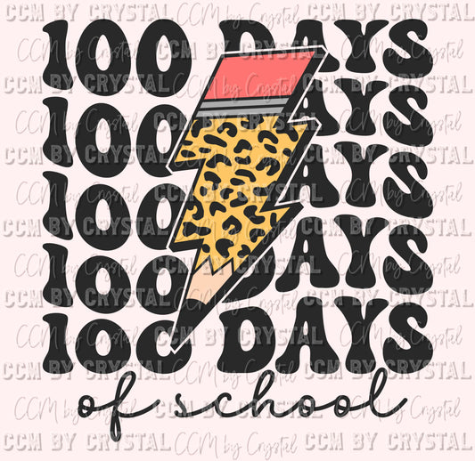 100 Days of School Ready to Press Transfer
