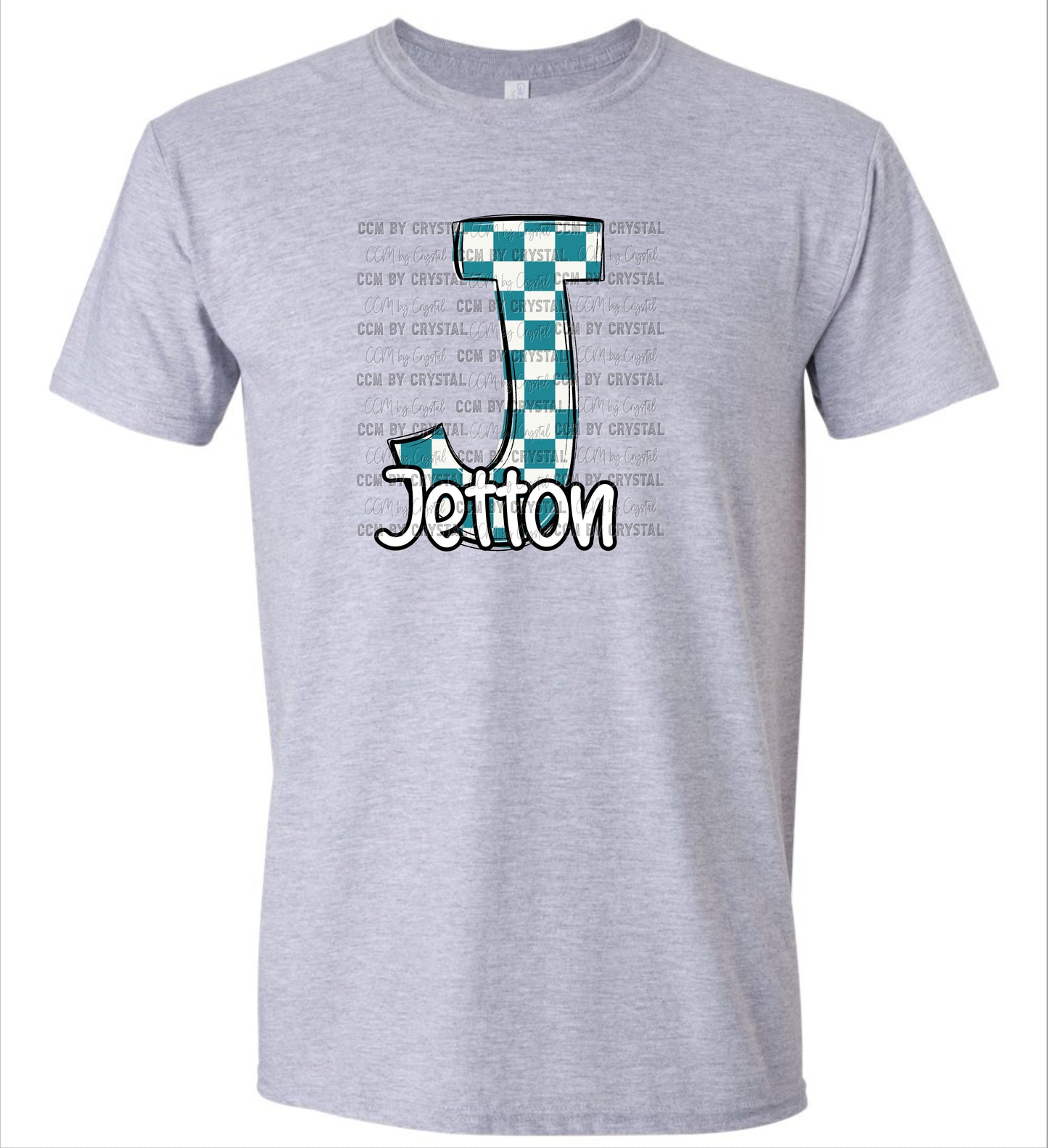 Personalized Boy Letter and Name T-Shirt HC