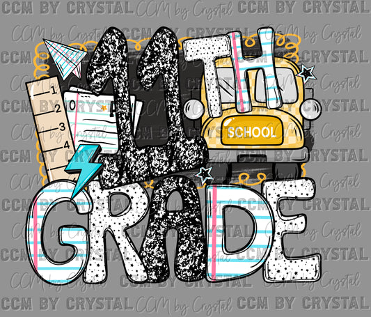 11th Grade Back to School Ready to Press Transfer DTF Transfer Sublimation Transfer