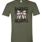 Baseball Grandma T Shirt Green