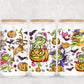 Spooky Green Guy Christmas Halloween UV Transfer 16oz Libby Glass Can Wrap Ready to Apply