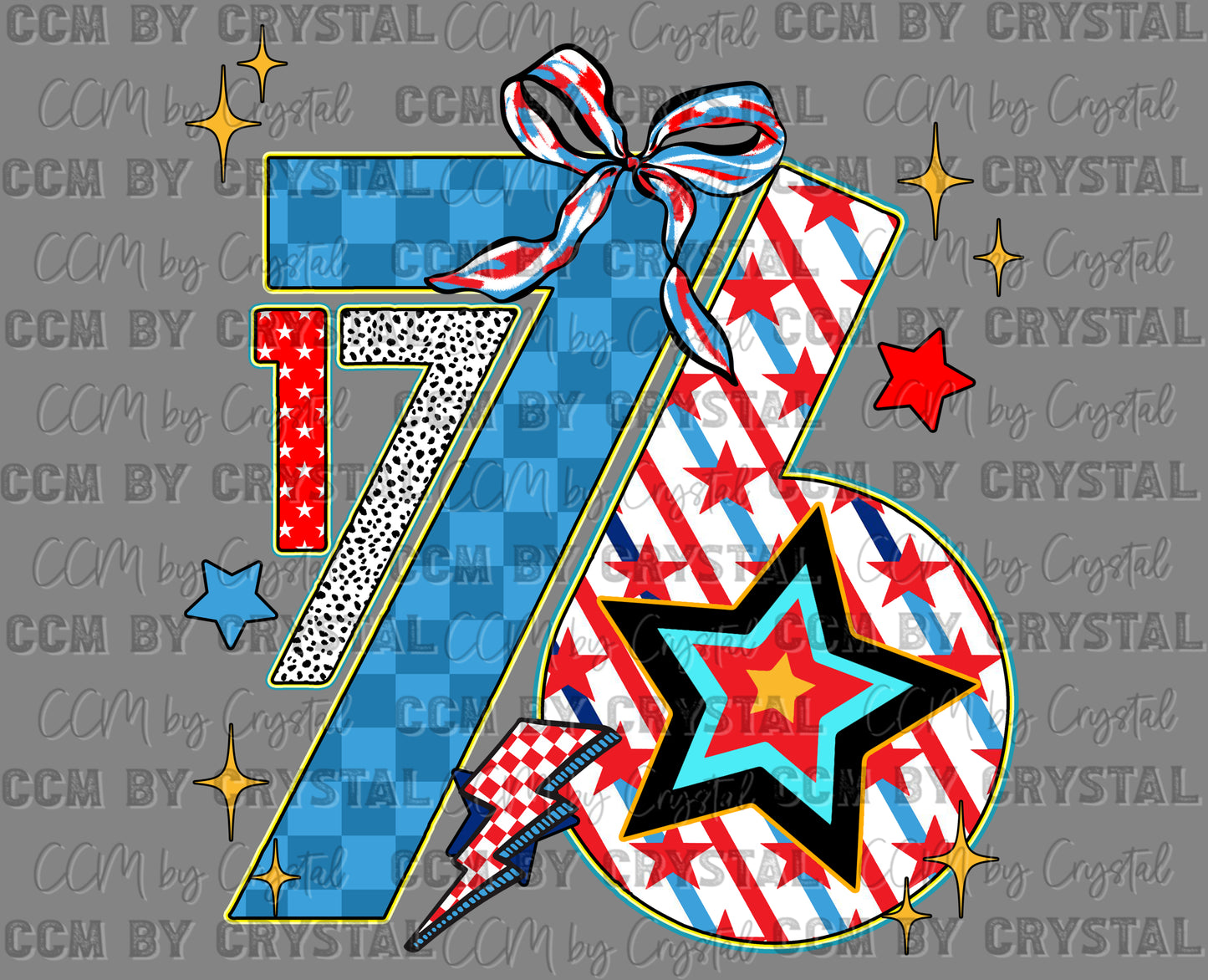 1776 Fourth of July America 4th of July Ready to Press Transfer DTF Transfer Sublimation Transfer