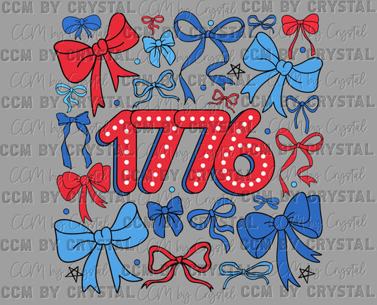 1776 USA Patriotic Ready to Press Transfer DTF Transfer Sublimation Transfer