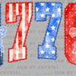 1776 USA Patriotic 4th of July Ready to Press DTF Transfers Sublimation Transfers