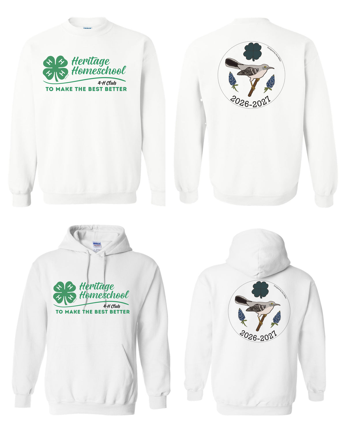 Heritage Homeschool 4-H Sweatshirt and Hoodie