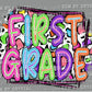 First Grade Colorful Leopard Background Ready to Press Transfer