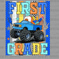 1st First Grade Monster Truck Back to School Ready to Press Transfer Direct to Film DTF Transfers