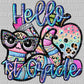 Back to School hello 1st Grade Faux Rhinestone Effect Ready to Press Transfer DTF Transfer Sublimation Transfer