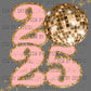 2025 Disco Ball Faux Sparkle New Year Ready to Press Transfer DTF Transfer Sublimation Transfer