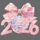 Disco 2026 Happy New Year Faux Glitter Ready to Press Instant Peel DTF Transfers Sublimation Transfers