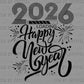 2026 Loading Happy New Years Fireworks Ready to Press Transfer DTF Transfer Sublimation Transfer