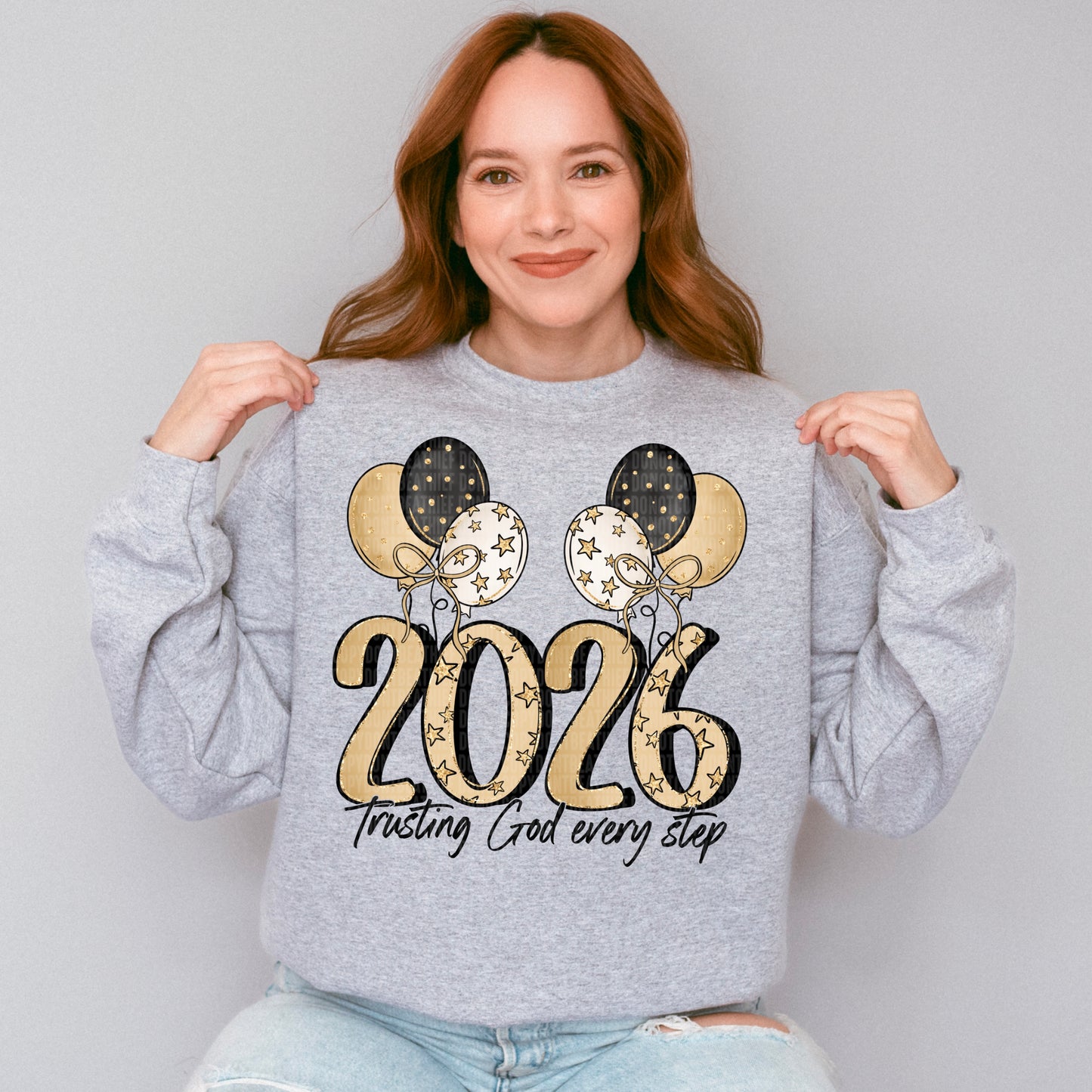 2026 Trusting in God Every Step Happy New Year Ready to Press Instant Peel DTF Transfers Sublimation Transfers
