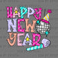 Happy New Year Ready to Press Instant Peel DTF Transfers Sublimation Transfers