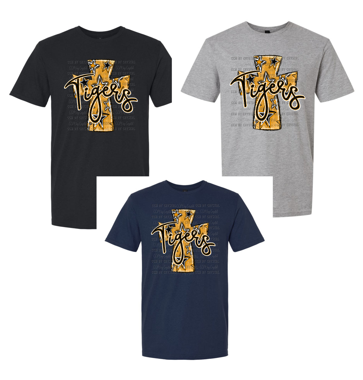 Gold Cross Goliad Tigers T Shirt