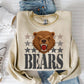 Bears Mascot Faux Yarn Ready to Press DTF Transfers Sublimation Transfers