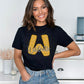 Black Gold W Wildcats T Shirt