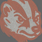 Badger Face 2-Color Approximately 11" wide Spangle Transfer