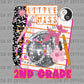 2nd Grade Disco Back to School Ready to Press Transfer DTF Transfer Sublimation Transfer
