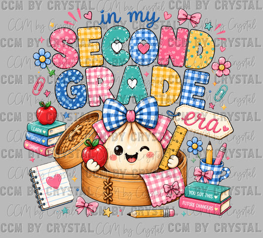 2nd Grade Era Back to School Ready to Press DTF Transfers Sublimation Transfers