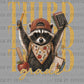 Third 3rd Grade Raccoon Back to School Ready to Press Transfer Direct to Film DTF Transfers