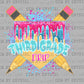 3rd Grade Drip Back to School Baseball Ready to Press Transfer DTF Transfer Sublimation Transfer