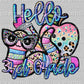 Back to School hello 3rd Grade Faux Rhinestone Effect Ready to Press Transfer DTF Transfer Sublimation Transfer
