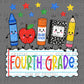 Fourth 4th Grade Back to School Ready to Press DTF Transfers Sublimation Transfers