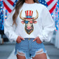 Cow USA 4th of July Ready to Press Transfer DTF Transfer Sublimation Transfer