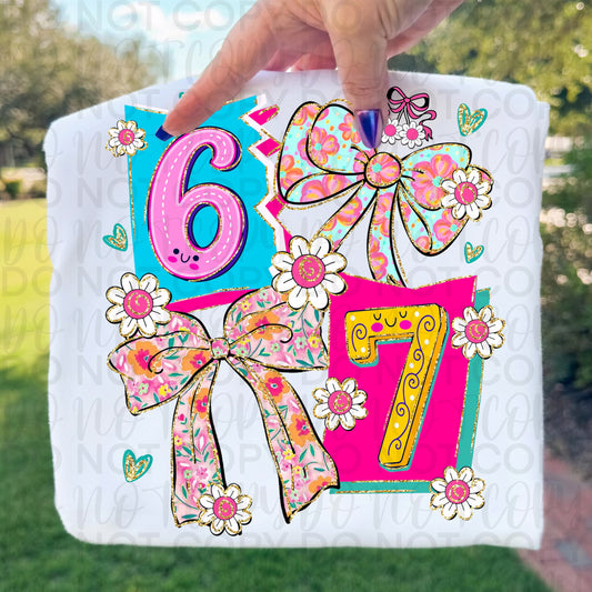 Colorful 67 Ready to Press Instant Peel DTF Transfers Sublimation Transfers