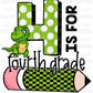 4 is for Fourth Grade Dinosaur School Ready to Press Transfer DTF Transfer Sublimation Transfer