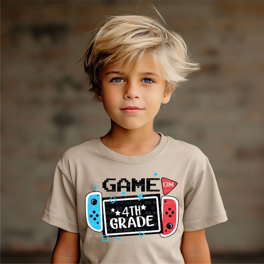 Back to School Game On 4th Grade Ready to Press Transfer