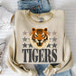 Tigers Mascot Faux Yarn Ready to Press DTF Transfers Sublimation Transfers
