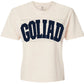 Goliad Dots Cropped Ivory Comfort Colors T-Shirt