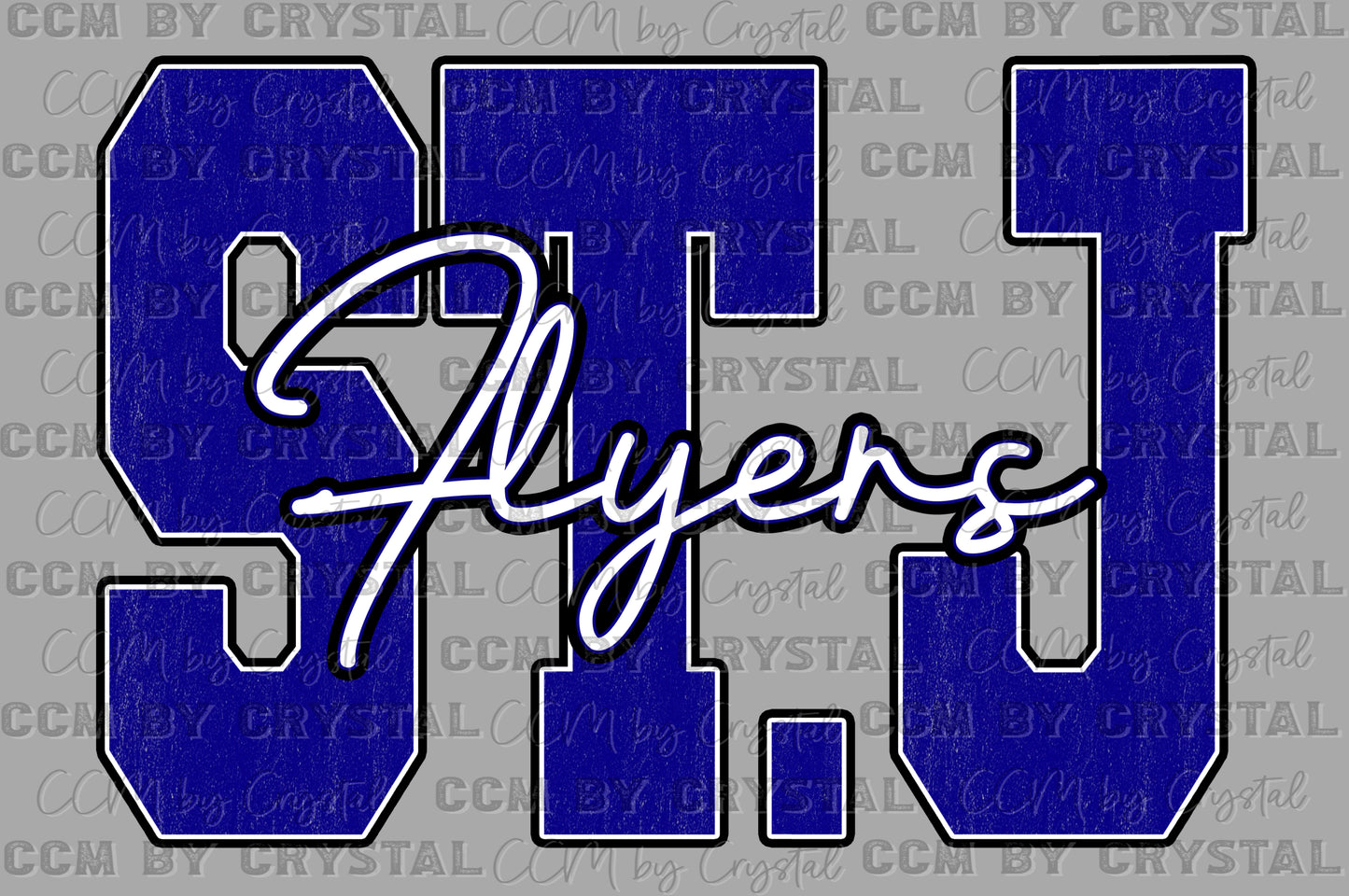 ST. J Flyers Victoria Mascot Ready to Press DTF Transfers Sublimation Transfers