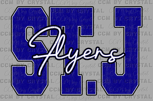 ST. J Flyers Victoria Mascot Ready to Press DTF Transfers Sublimation Transfers