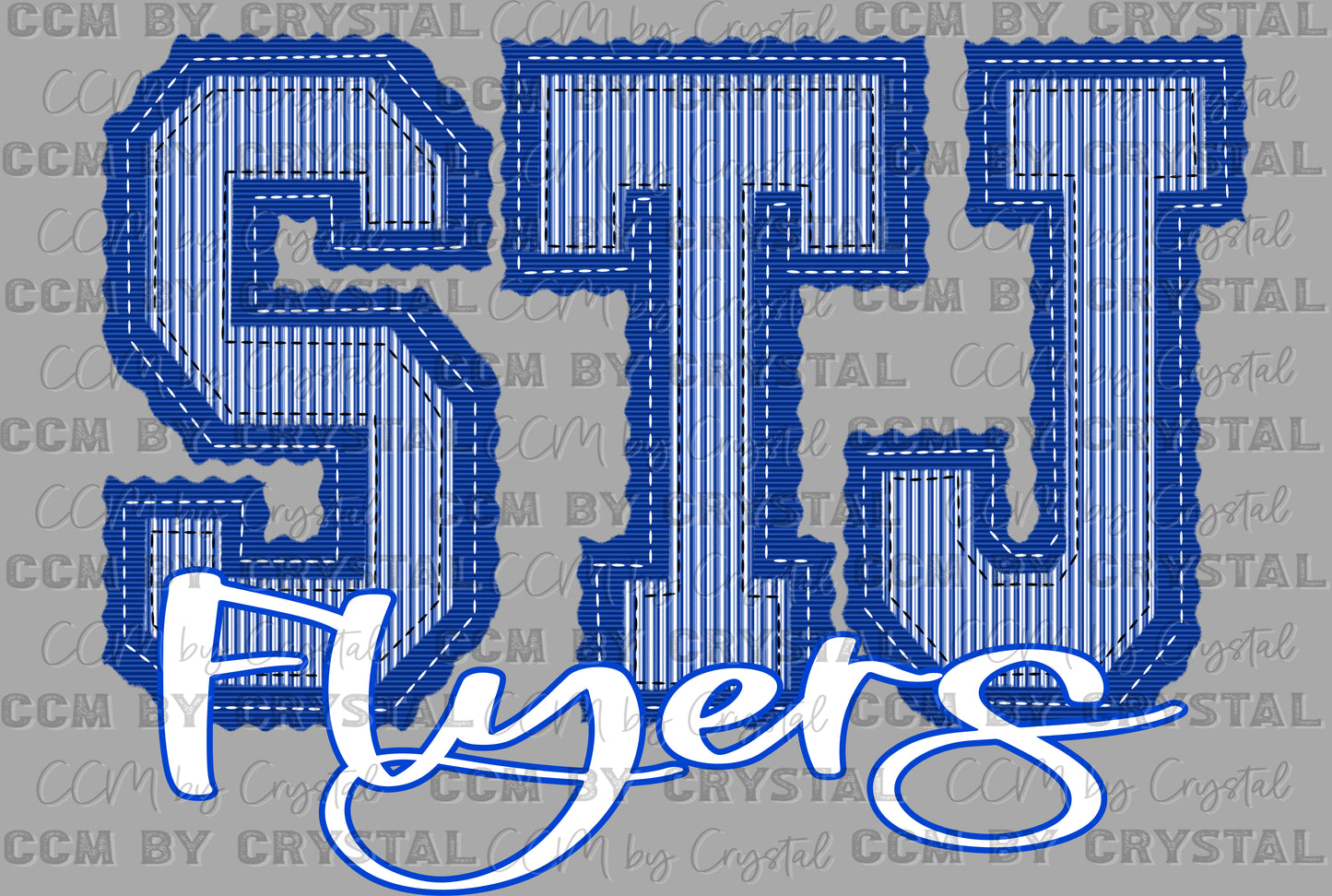 ST. J Flyers Victoria Mascot Ready to Press DTF Transfers Sublimation Transfers