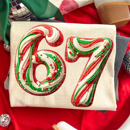 67 Faux Christmas Cookie Ready to Press Transfer Instant Peel DTF Transfer Sublimation Transfer